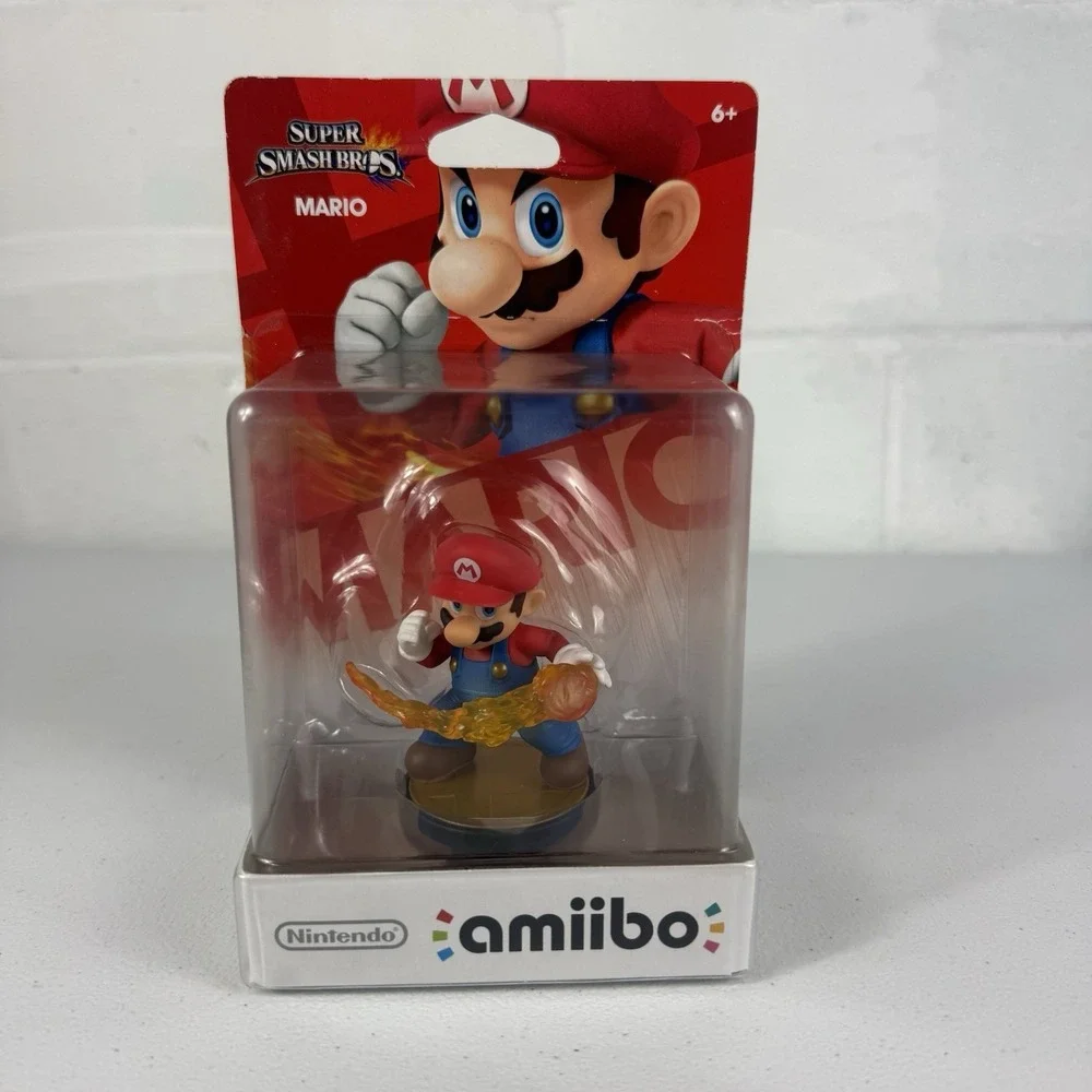 NIB 2014 MARIO STATUE FIGURE SUPER SMASH BROS AMIIBO NINTENDO WII U SWITCH 3DS
